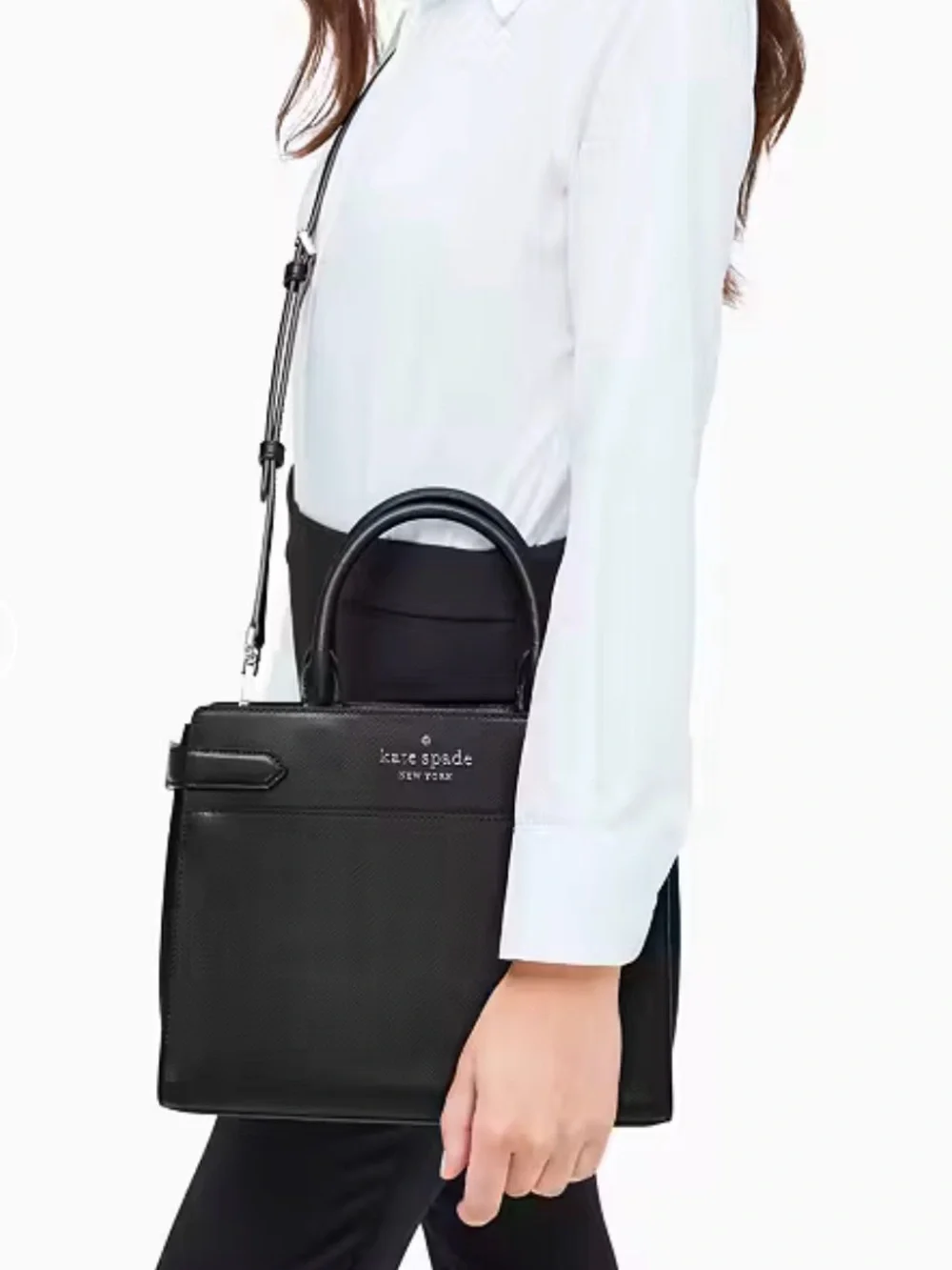 Kate Spade Staci Medium Satchel in Black